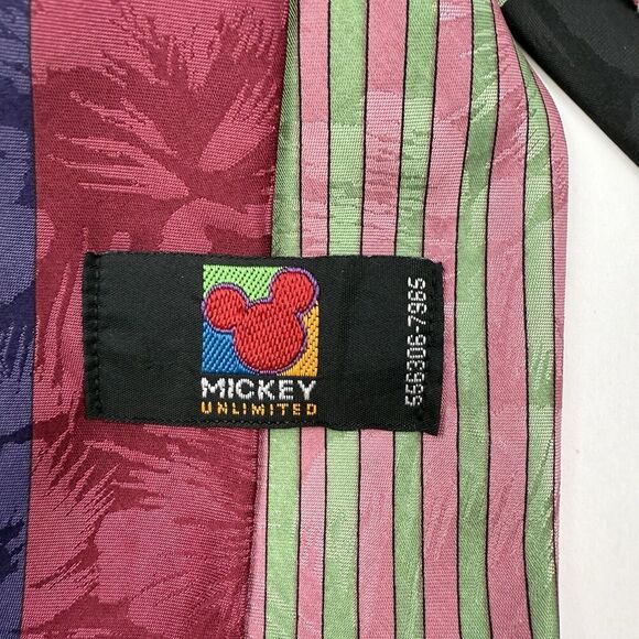 VTG Mickey Unlimited Novelty Necktie Tie Mickey Mouse Thinking Room Disney - Picture 5 of 6